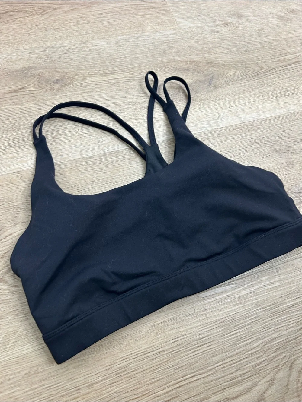 Bundle of 2 ALO Yoga Sports Bra Black and Plaid Size Large